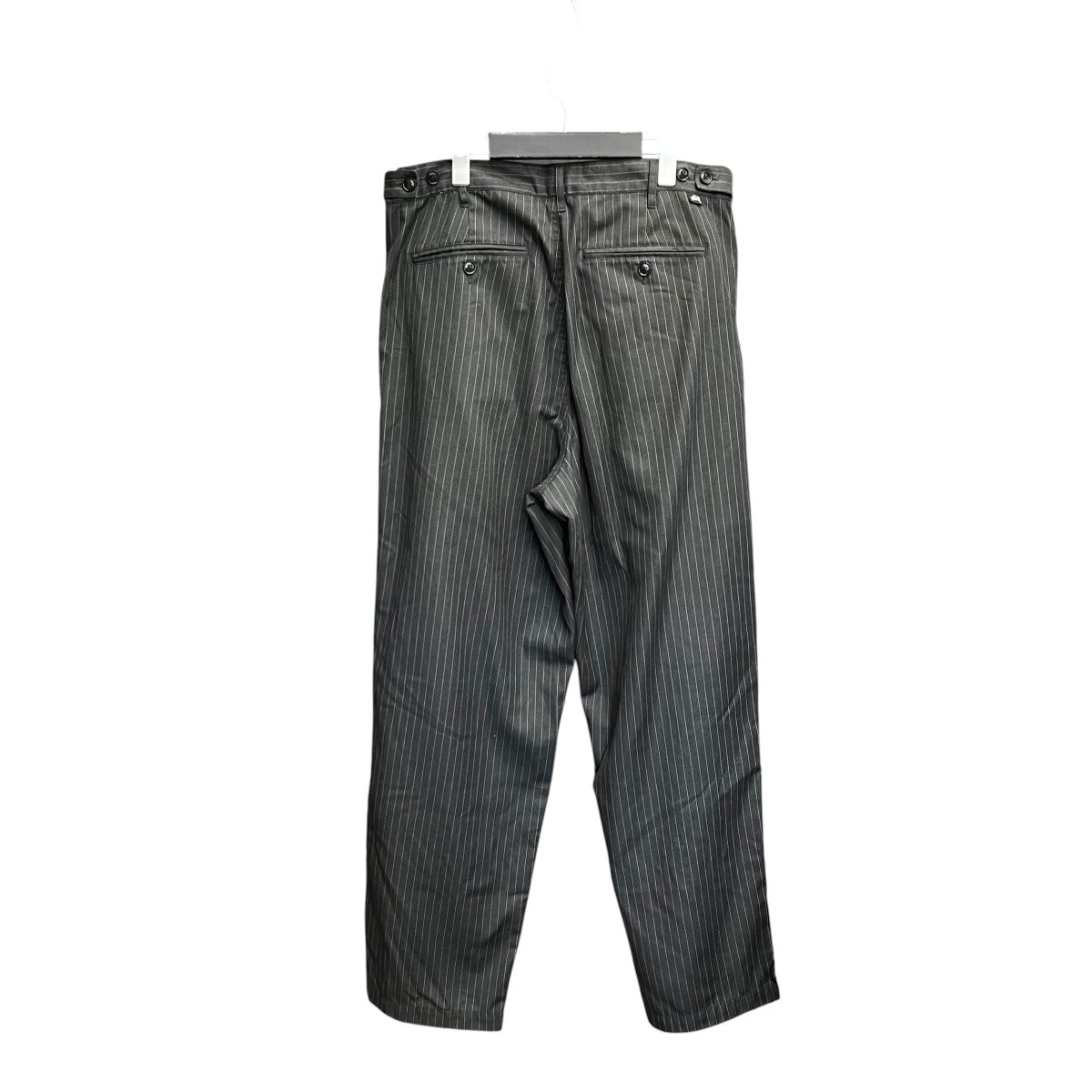 stussy STRIPED VOLUME PLEATED TROUSERスラックス116623 古着・中古-2枚目のアイテム画像
