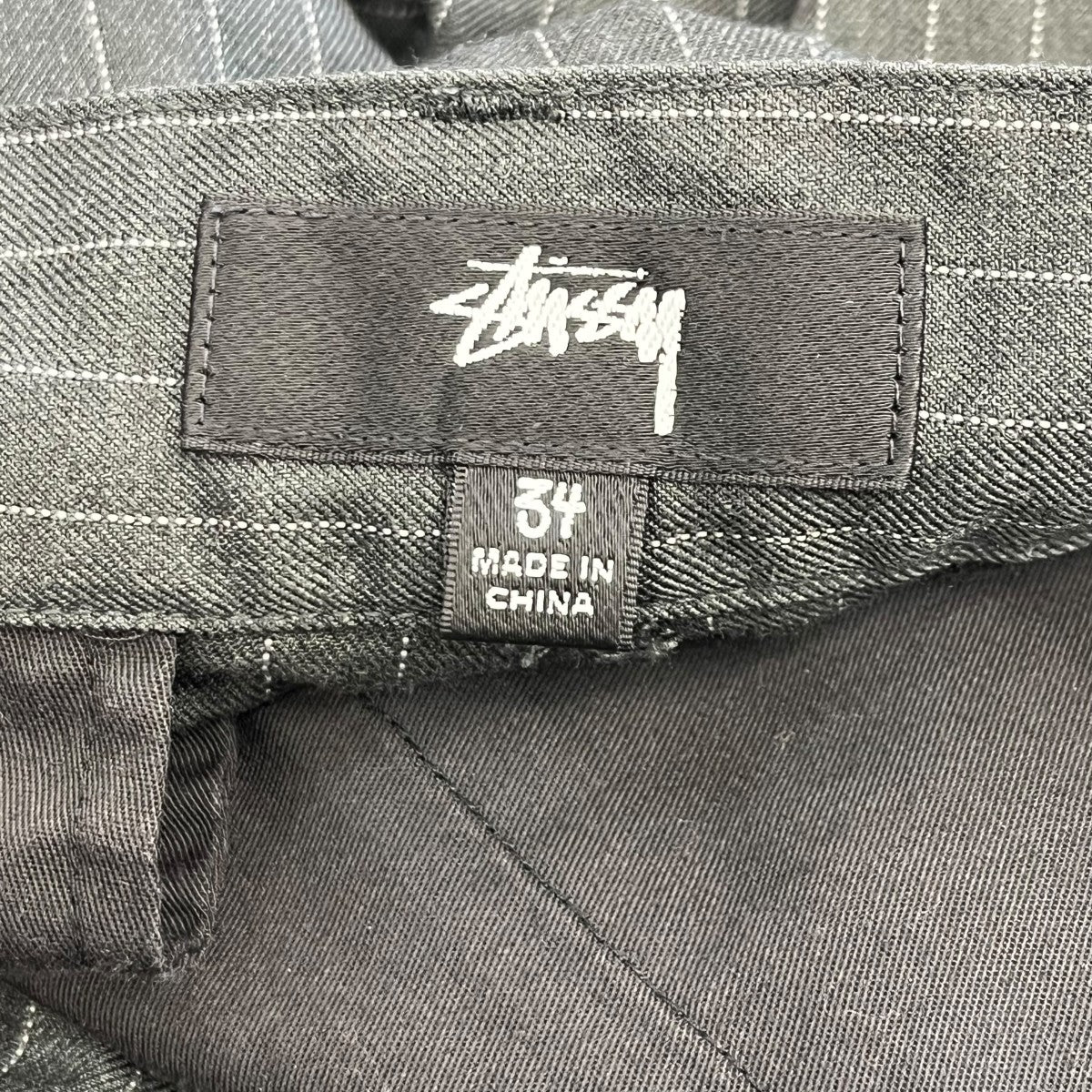 stussy STRIPED VOLUME PLEATED TROUSERスラックス116623 古着・中古-6枚目のアイテム画像