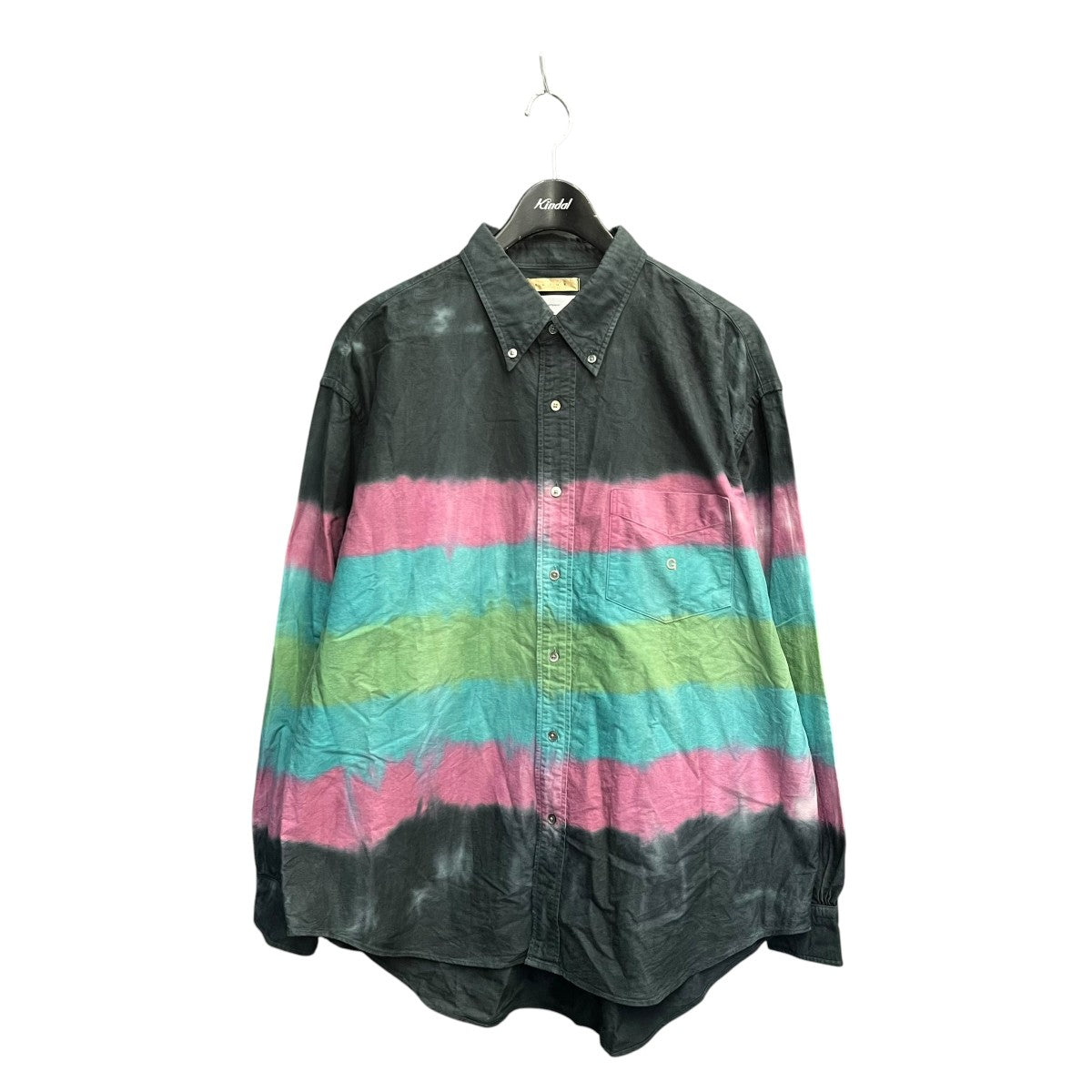 Graphpaper×FUTUR 19AWTie＆Dyed Oxford L S B．D Box ShirtボタンダウンシャツGM194-50701 古着・中古-1枚目のアイテム画像