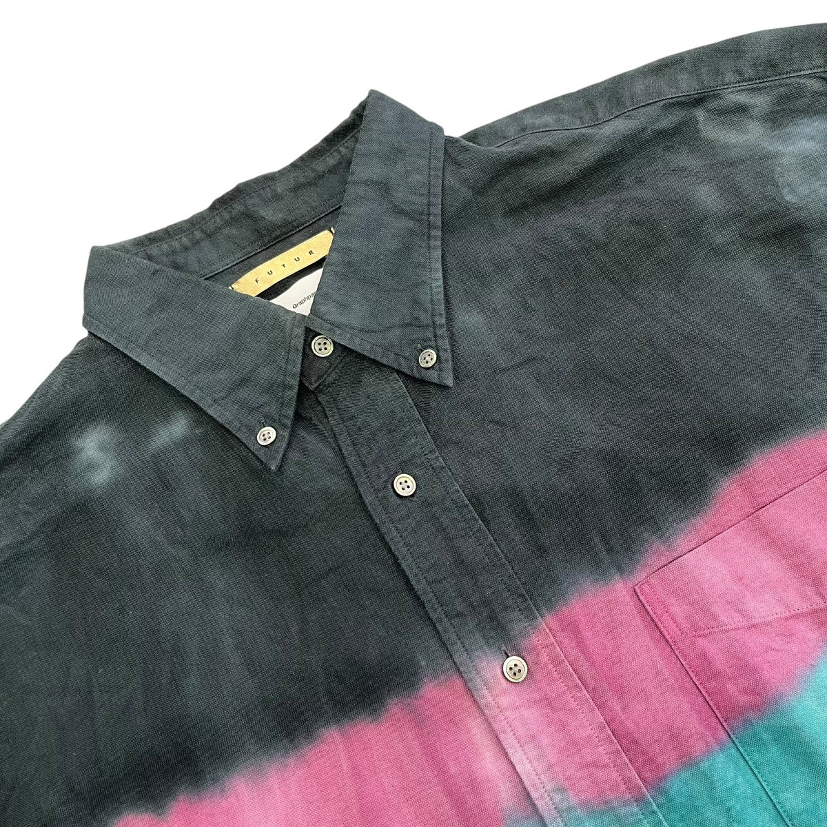 Graphpaper×FUTUR 19AWTie＆Dyed Oxford L S B．D Box ShirtボタンダウンシャツGM194-50701 古着・中古-3枚目のアイテム画像