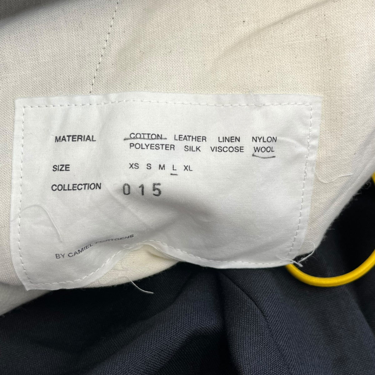 CAMIEL FORTGENS cropped big pantsイージーパンツ 古着・中古-5枚目のアイテム画像