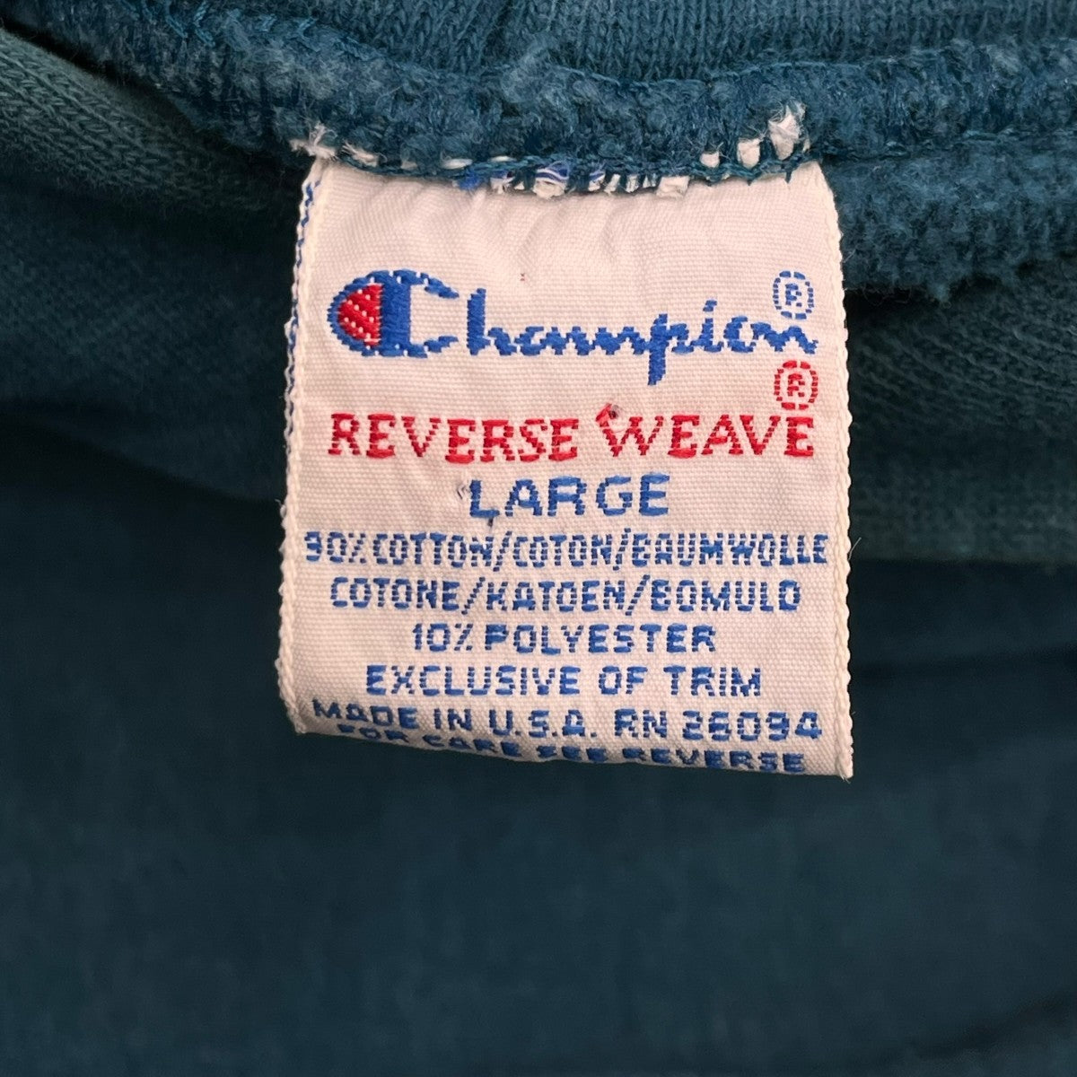 Champion 90s Reverse Weaveプルオーバーパーカー 古着・中古-6枚目のアイテム画像