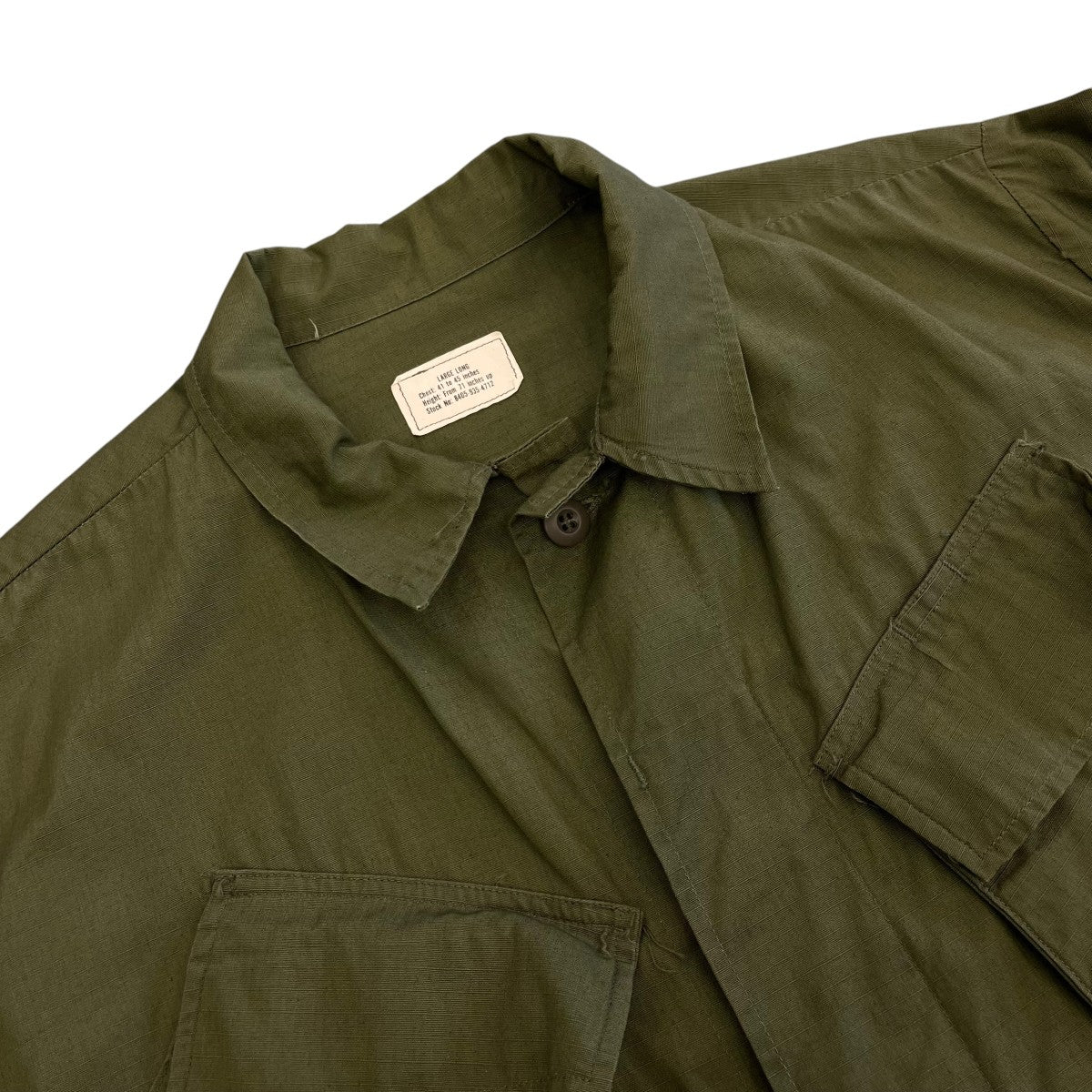 US ARMY 70s ジャングルファティーグジャケットミリタリージャケット8405-935-4712 古着・中古-3枚目のアイテム画像