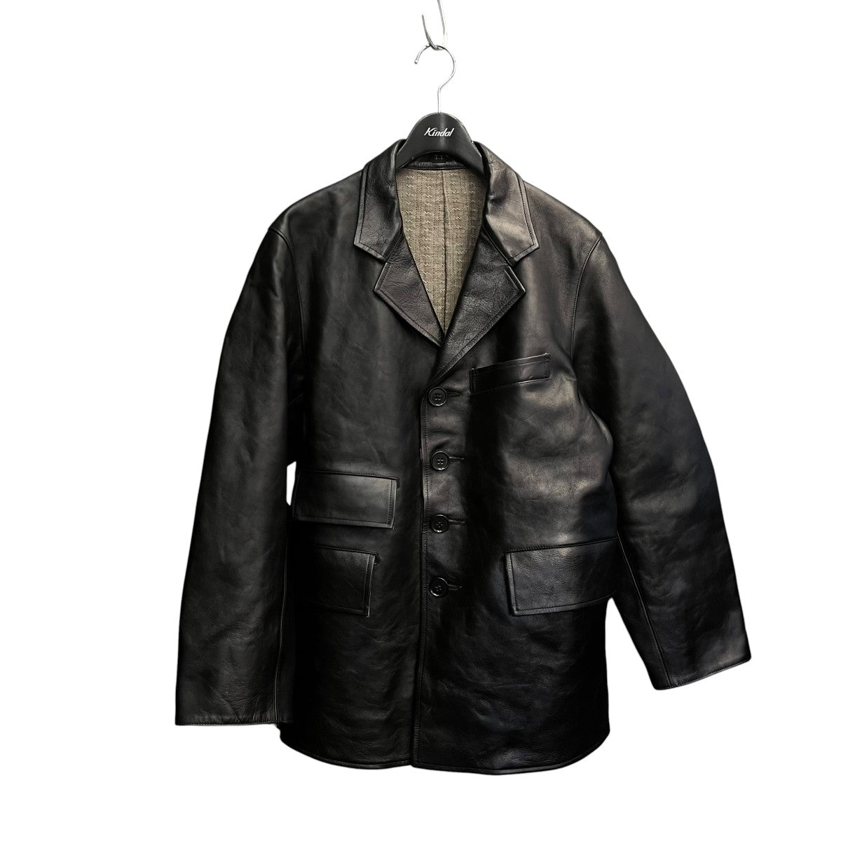 Taiga Takahashi Sack Leather CoatレザージャケットLOT.803 古着・中古-1枚目のアイテム画像