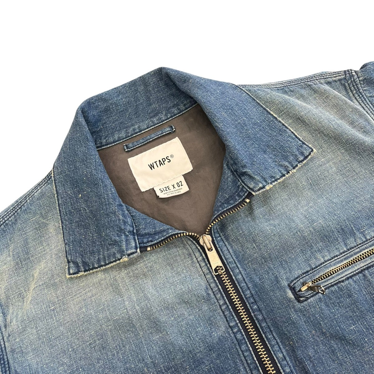 WTAPS ACE JACKET COTTON DENIMデニムジャケット191WVDT JKM01 古着・中古-3枚目のアイテム画像