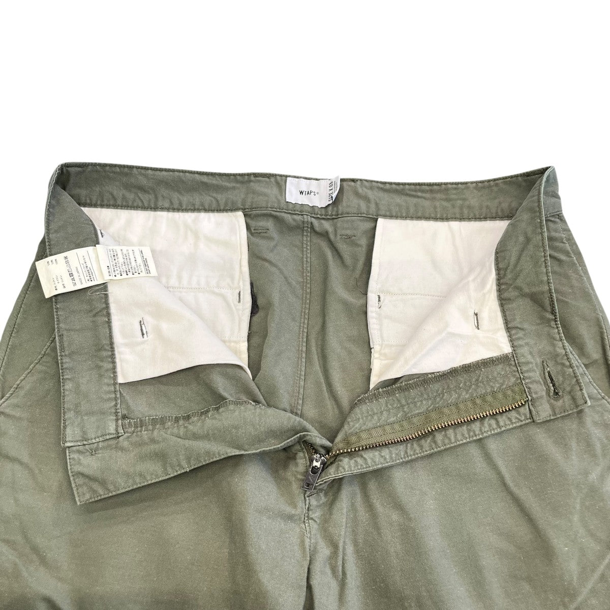 KHAKI TIGHT TROUSERS．NYCO．OXFORDパンツ181TQDT PTM03