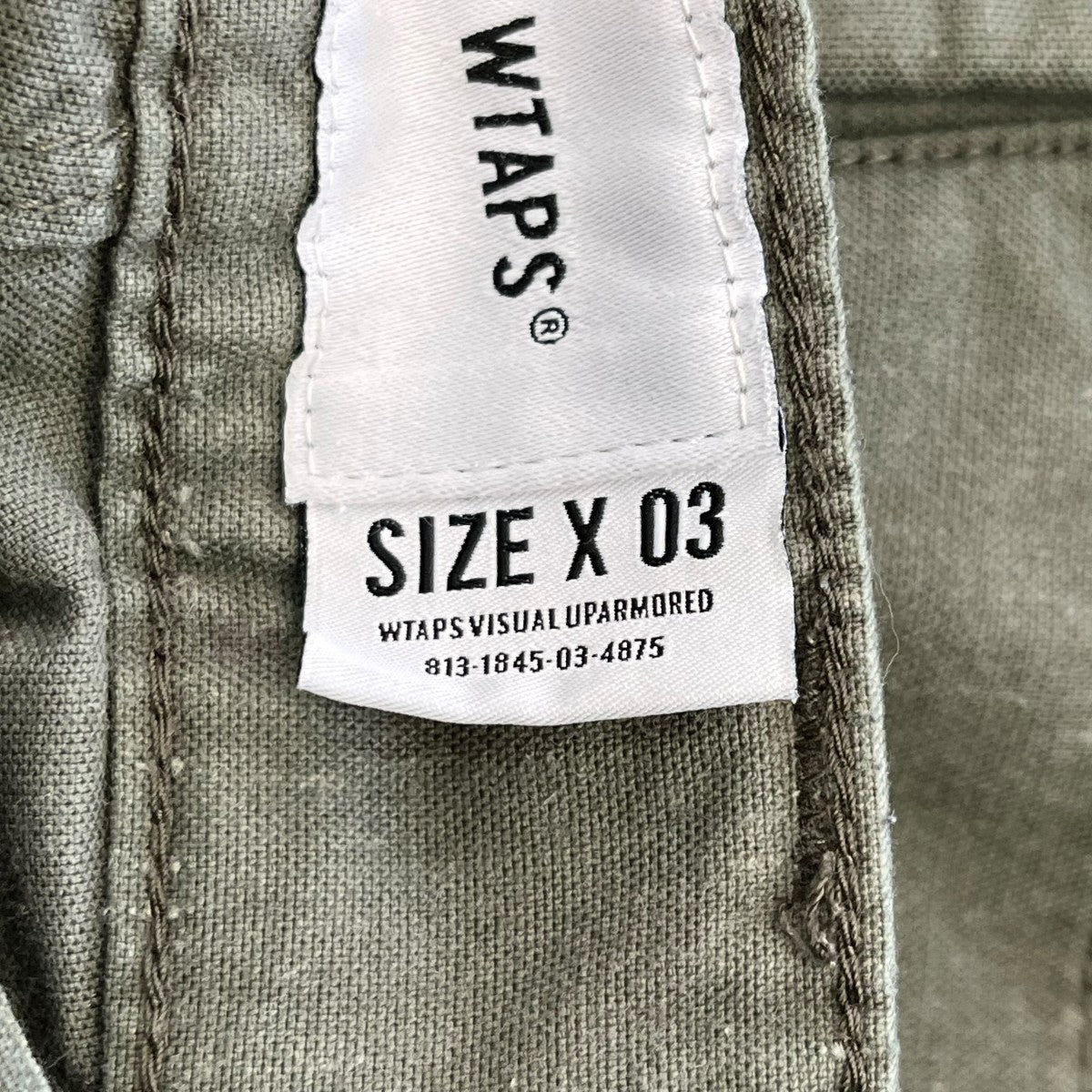 KHAKI TIGHT TROUSERS．NYCO．OXFORDパンツ181TQDT PTM03
