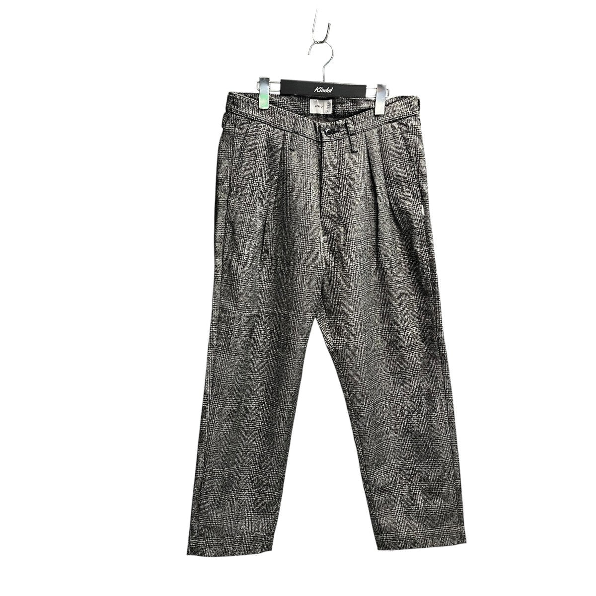 TUCK TROUSERS WOOL TWEED TEXTILEウールパンツ202TQDT-PTM06