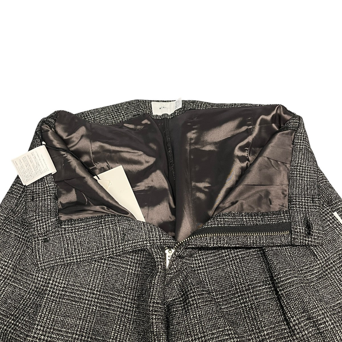 TUCK TROUSERS WOOL TWEED TEXTILEウールパンツ202TQDT-PTM06