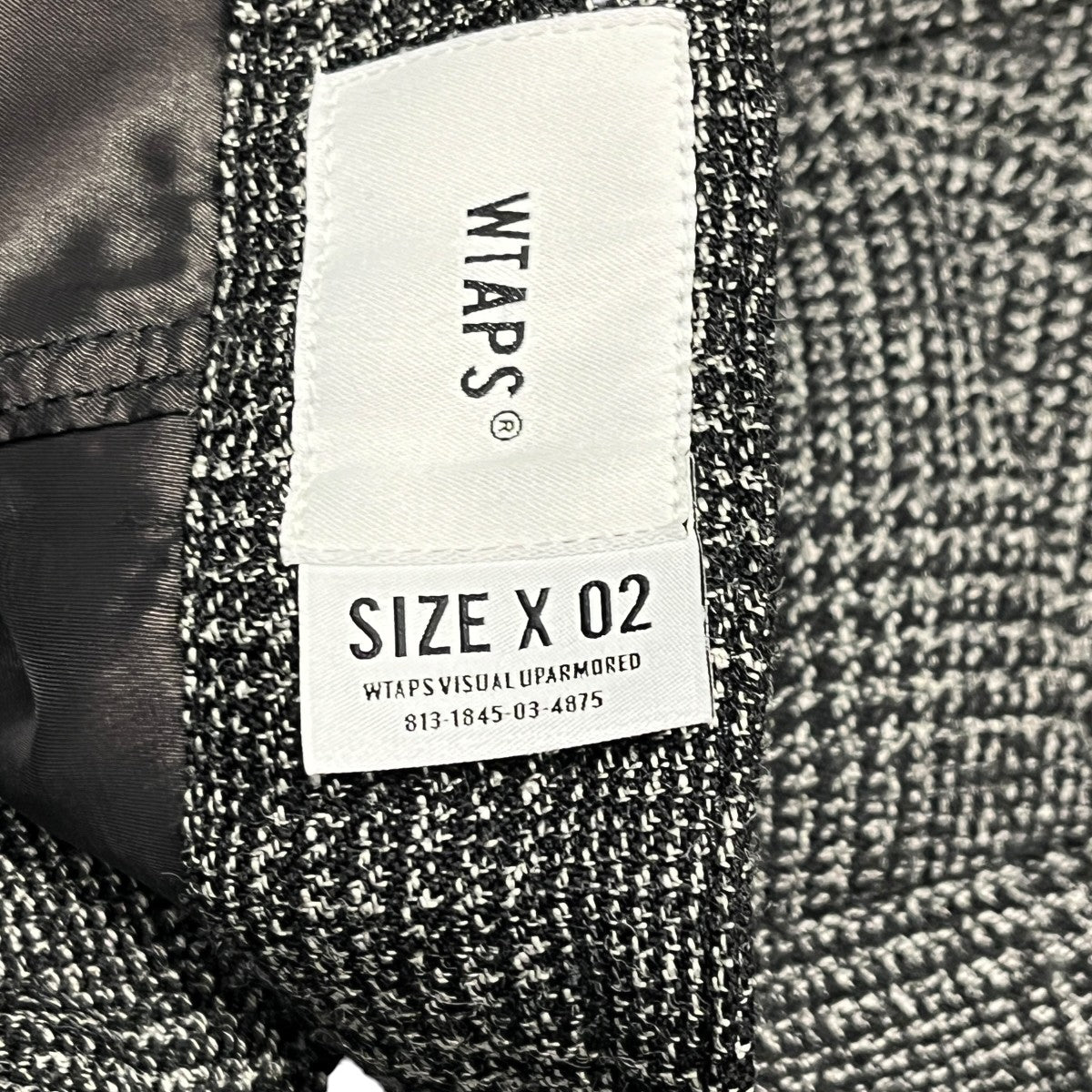 TUCK TROUSERS WOOL TWEED TEXTILEウールパンツ202TQDT-PTM06