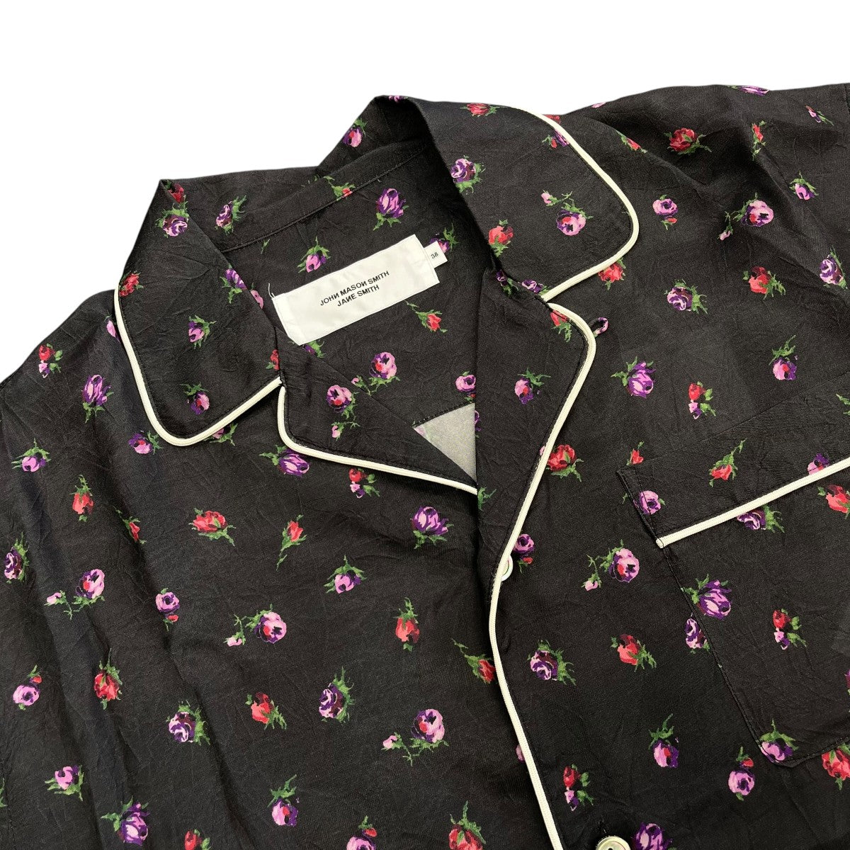 JANE SMITH 25SSCUPRO FLOWER PRINT PIPING OPEN COLLAR SHIRTS半袖シャツ25SSH-#808L 古着・中古-3枚目のアイテム画像