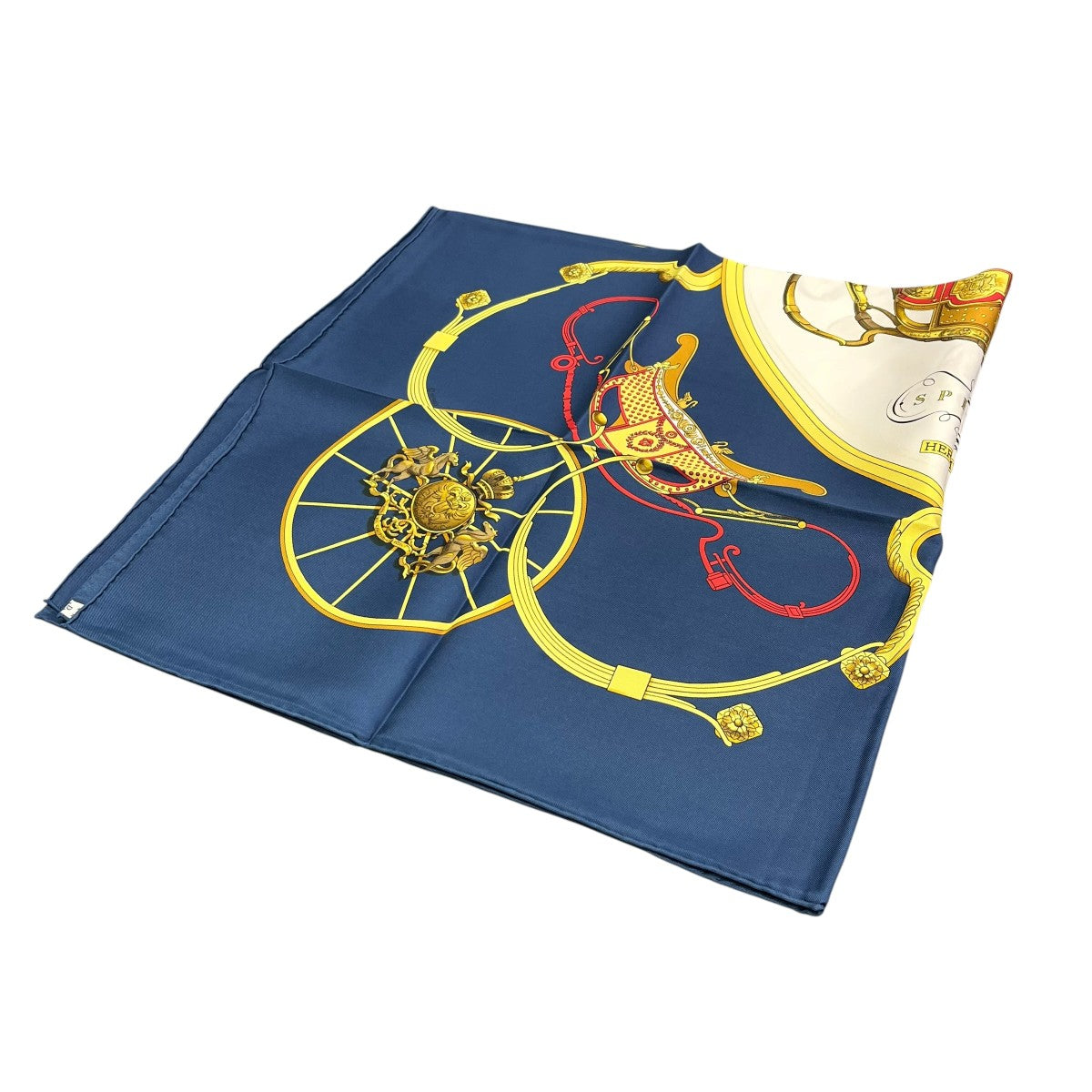 HERMES カレ90 SPRINGSシルクスカーフ 古着・中古-2枚目のアイテム画像