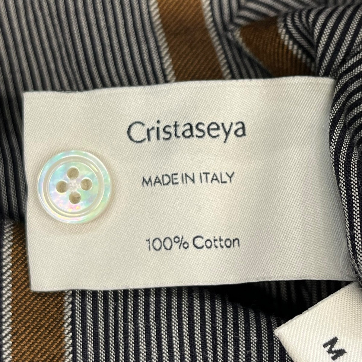 Cristaseya×Salvatore Piccolo バンドカラーシャツ 古着・中古-6枚目のアイテム画像