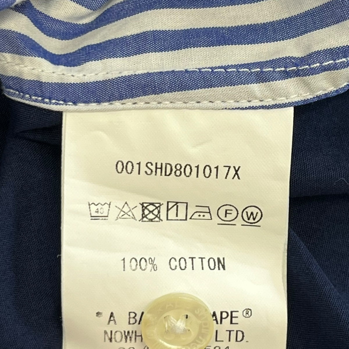 A BATHING APE パッチワークシャツ001SHD801017X 古着・中古-6枚目のアイテム画像
