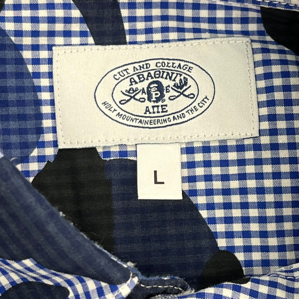A BATHING APE パッチワークシャツ001SHD801017X 古着・中古-7枚目のアイテム画像