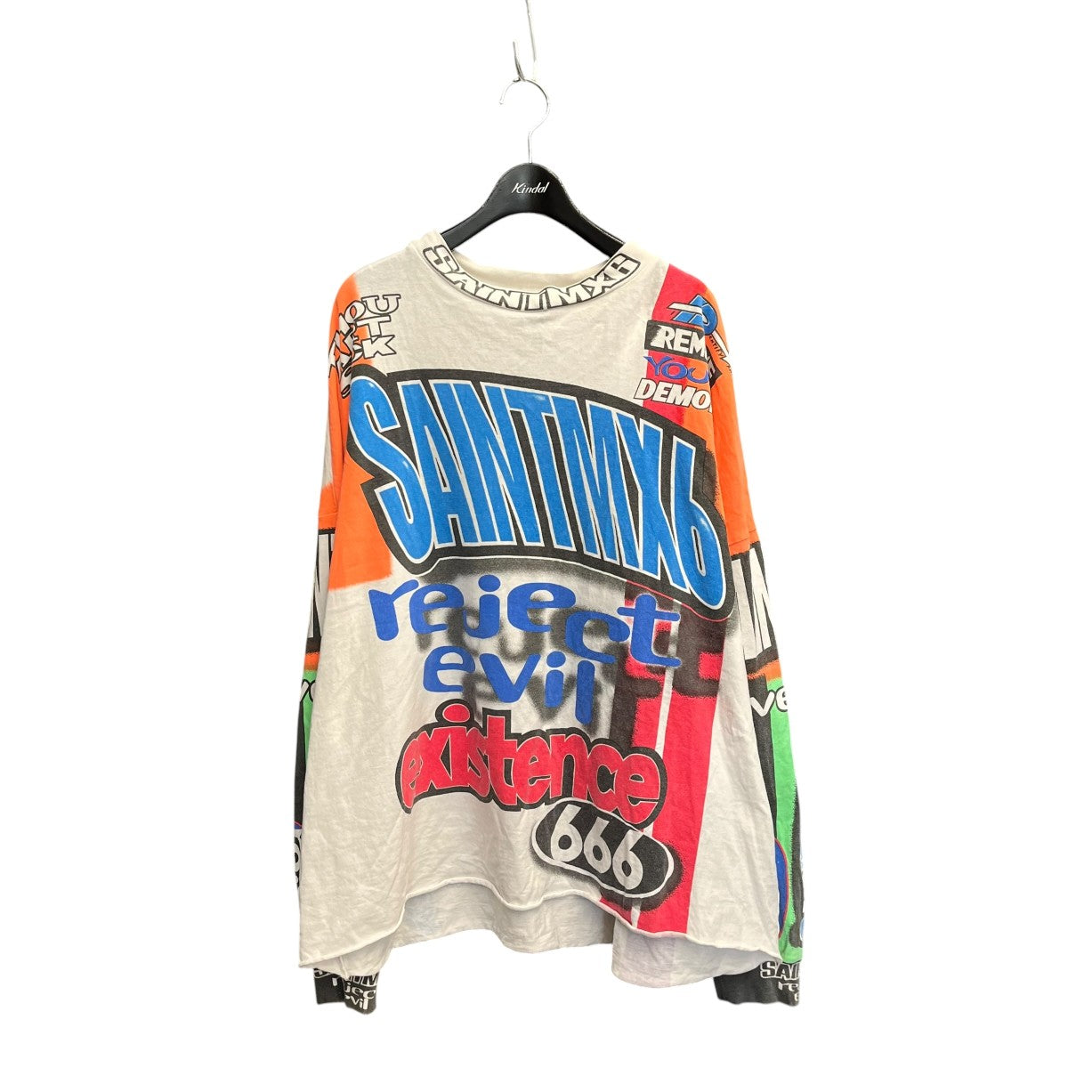 SAINT MICHAEL LS TEE MOTOCROSSロングスリーブカットソーSM S23 0000 037 古着・中古-1枚目のアイテム画像