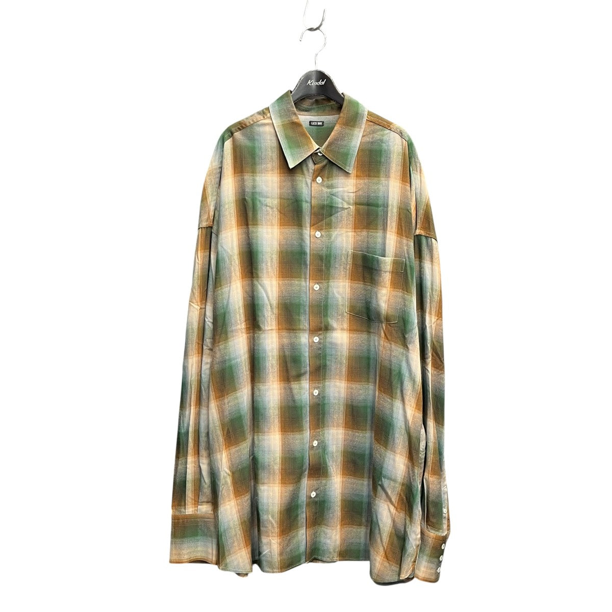 LES SIX 25SSmega shirtチェックシャツfjorton 8 sh mf d 古着・中古-1枚目のアイテム画像