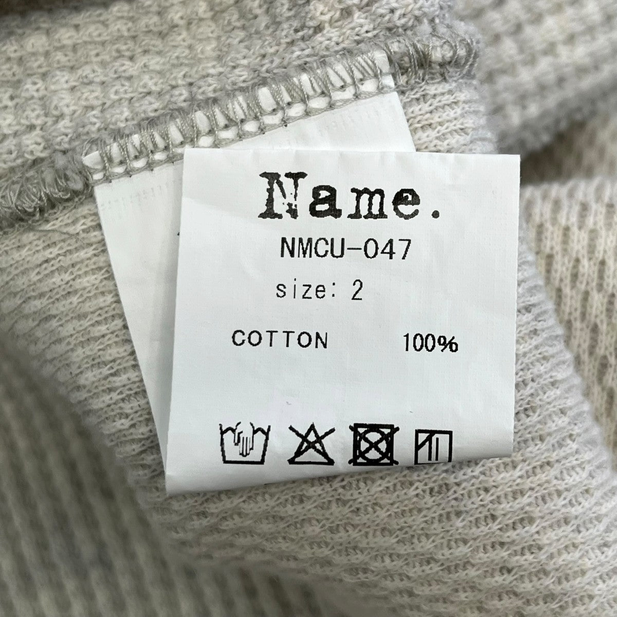 Name． 26SSWAFFLE SIDE RIB LOOSE SLEEVE TEEサーマルカットソーNMCU 047 古着・中古-6枚目のアイテム画像