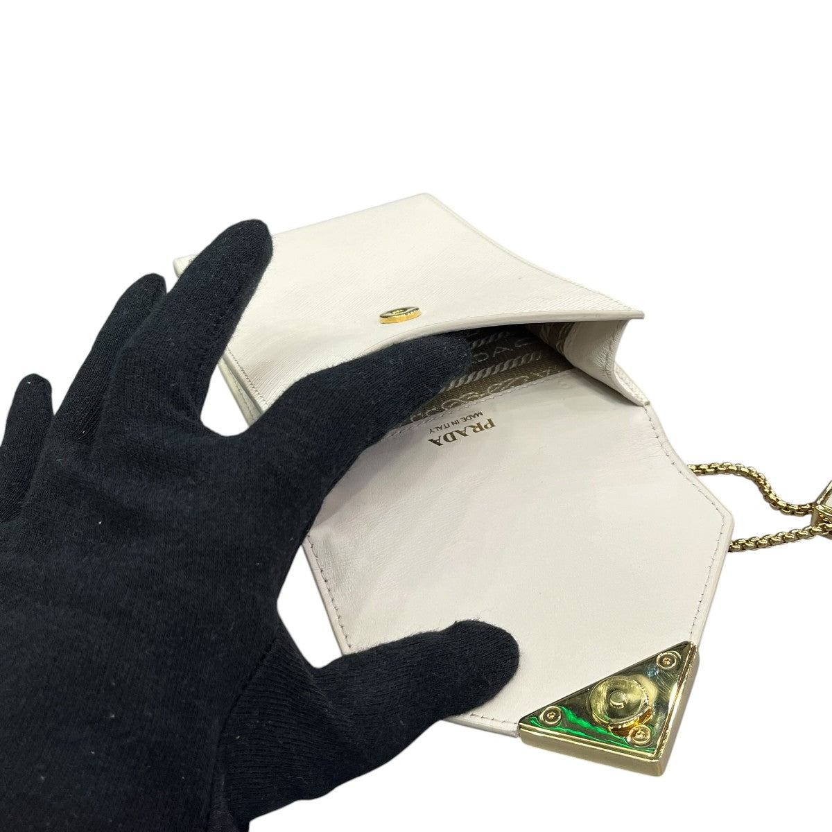 PRADA チェーンショルダーポーチ1BP050 古着・中古-6枚目のアイテム画像