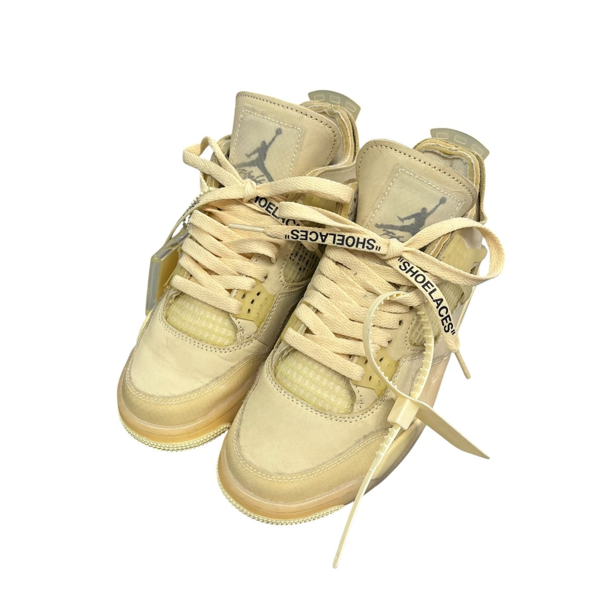 NIKE×OFFWHITE WMNS AIR JORDAN 4 RETRO SPスニーカーCV9388 100 古着・中古-1枚目のアイテム画像