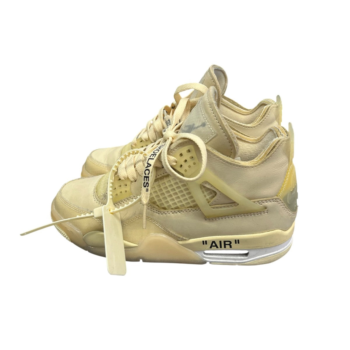 NIKE×OFFWHITE WMNS AIR JORDAN 4 RETRO SPスニーカーCV9388 100 古着・中古-4枚目のアイテム画像