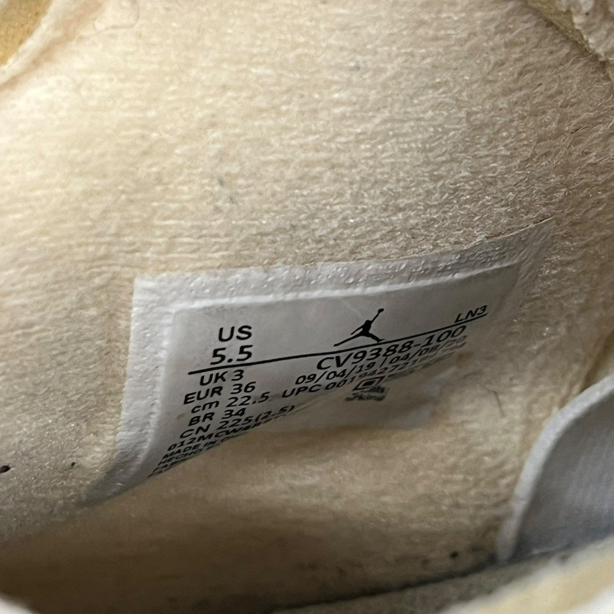 NIKE×OFFWHITE WMNS AIR JORDAN 4 RETRO SPスニーカーCV9388 100 古着・中古-7枚目のアイテム画像