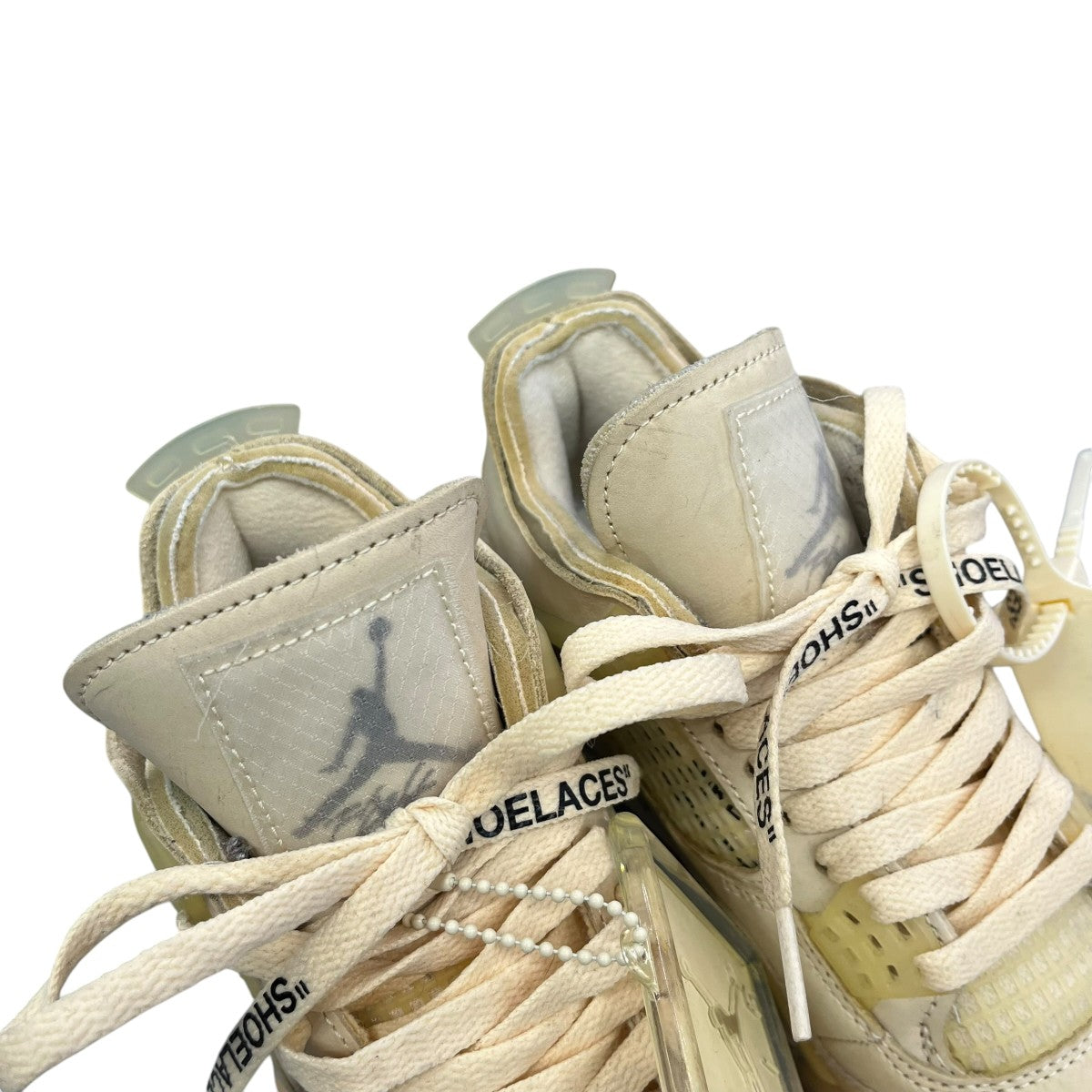 NIKE×OFFWHITE WMNS AIR JORDAN 4 RETRO SPスニーカーCV9388 100 古着・中古-8枚目のアイテム画像