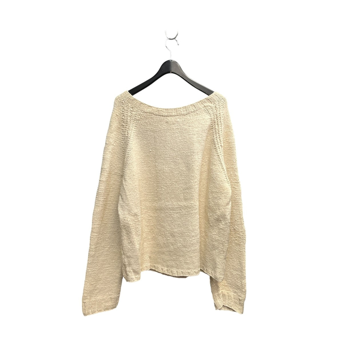 HANDSPUN RAGLAN CREW NECK KNIT長袖ニットN0023