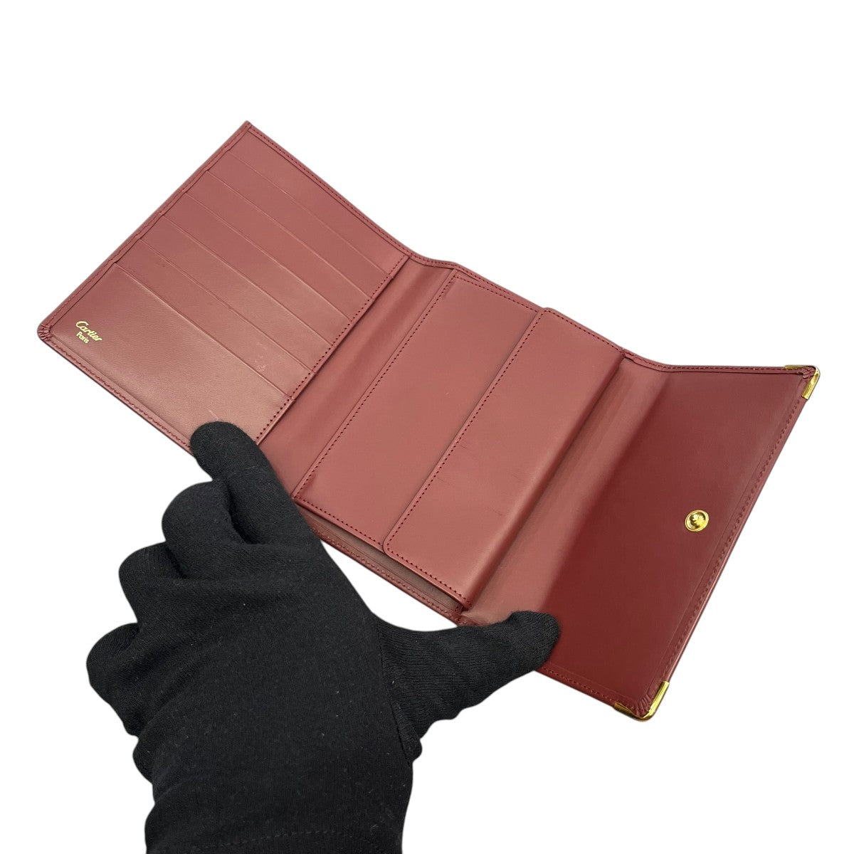 Cartier(カルティエ) マストライン3つ折り財布 エンジ｜【公式
