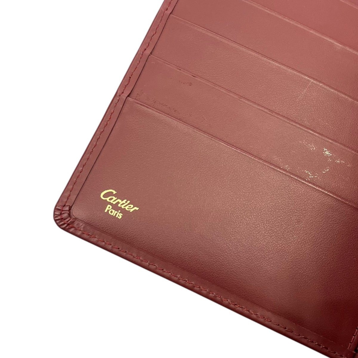 Cartier(カルティエ) マストライン3つ折り財布 エンジ｜【公式