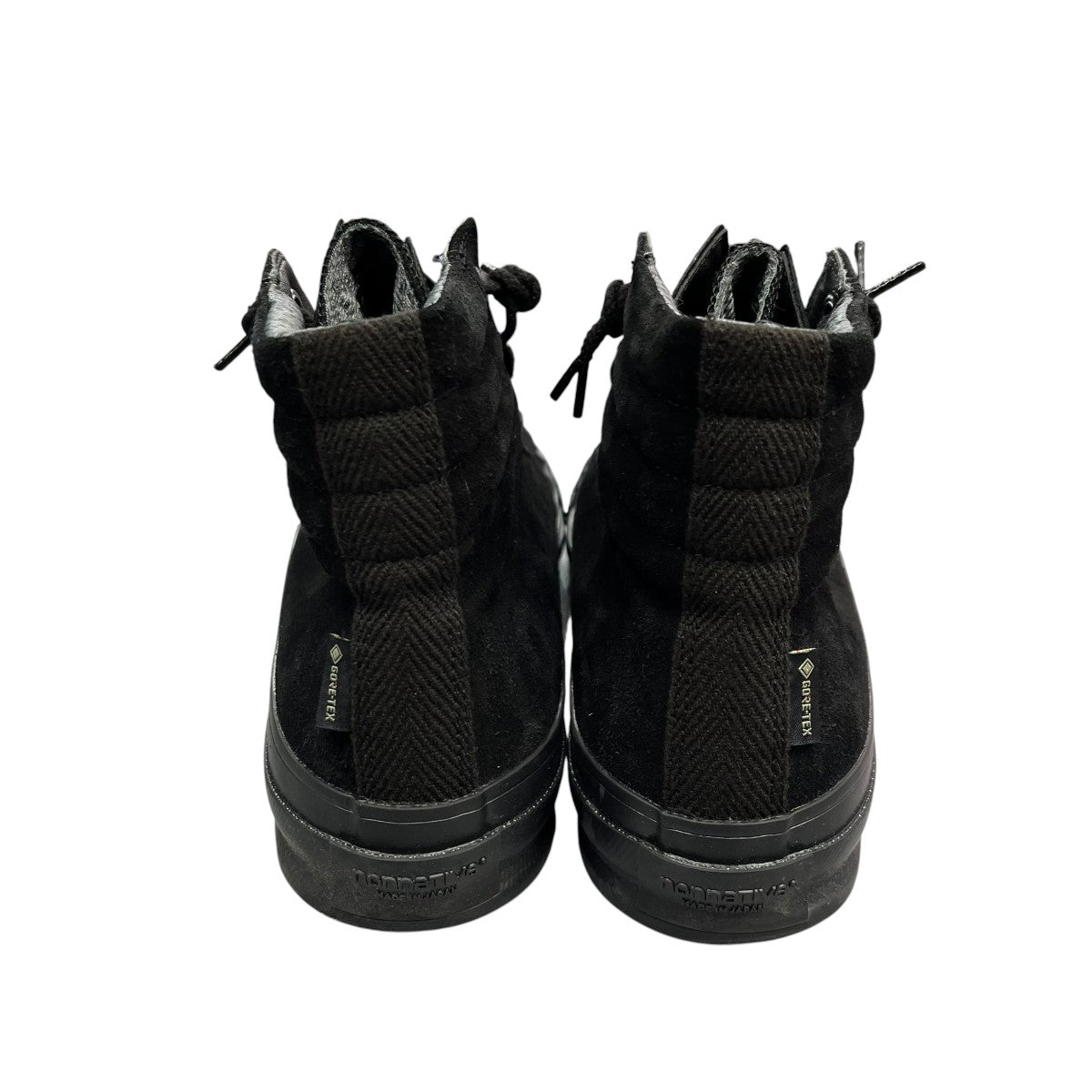 nonnative×MINEDENIM DWELLER TRAINER 2 HI COW LEATHER WITH GORE-TEX