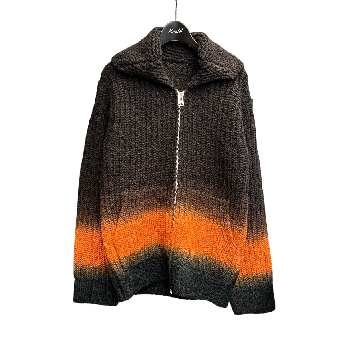 25AWGarment Dye Wool Knit Cardiganグラデーションジップニット25-03831M