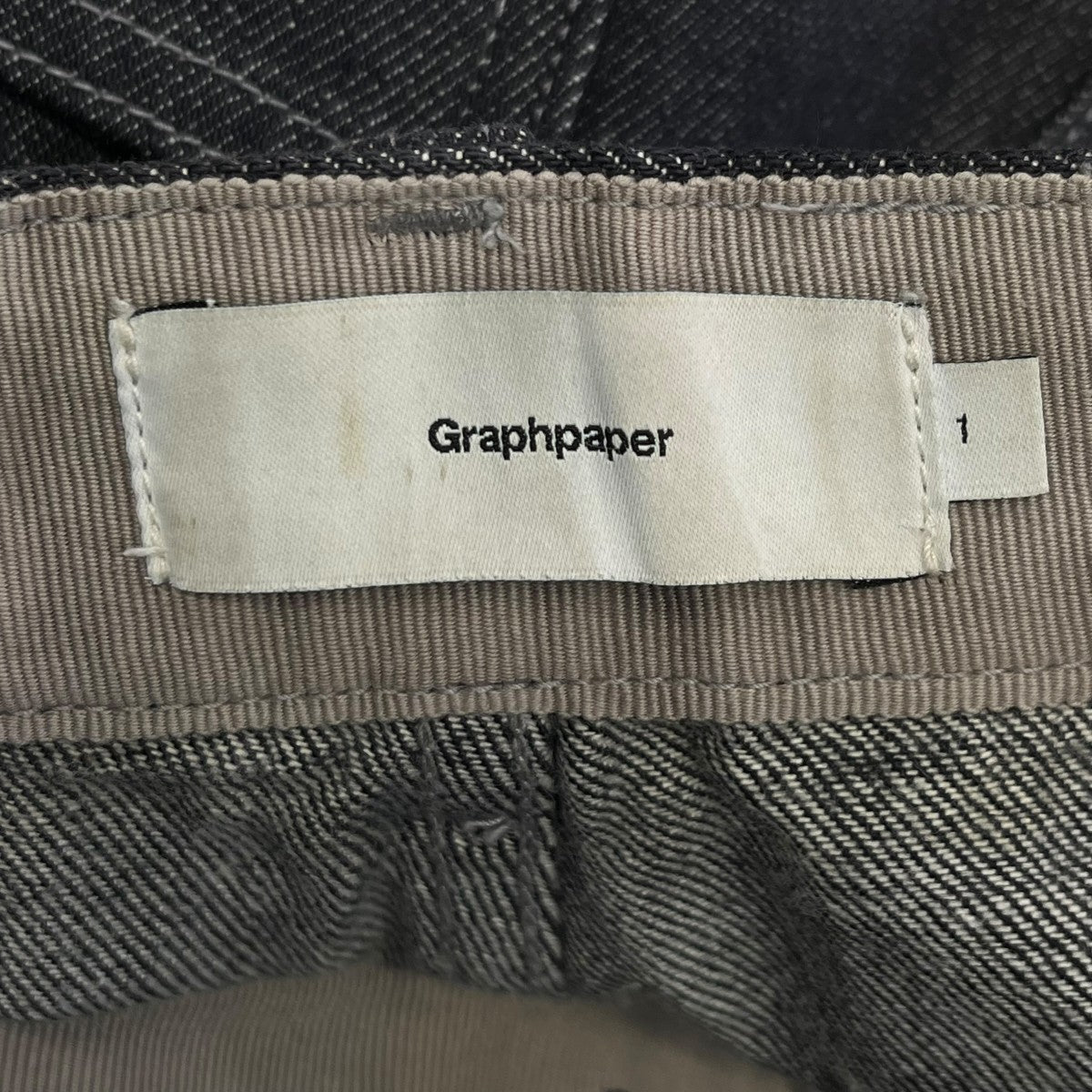 Graphpaper COLORFAST DENIM BELTED PANTデニムパンツGM203-40094B 古着・中古-10枚目のアイテム画像