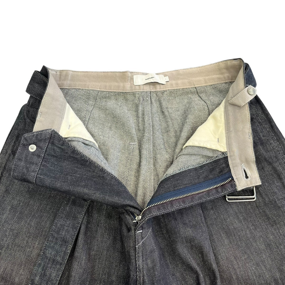 Graphpaper COLORFAST DENIM BELTED PANTデニムパンツGM203-40094B 古着・中古-3枚目のアイテム画像