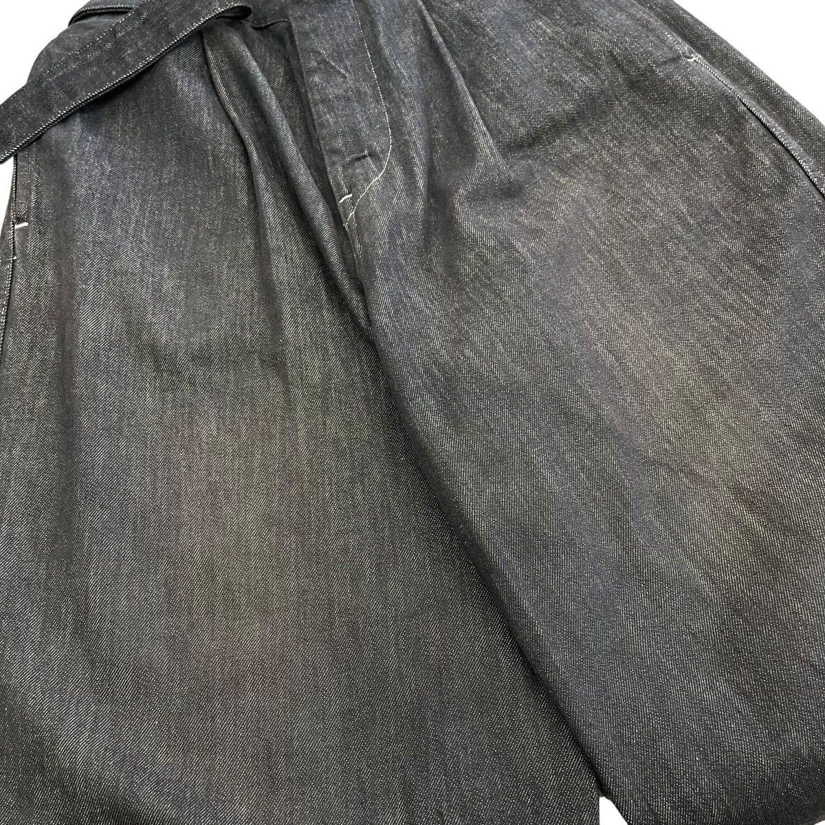 Graphpaper COLORFAST DENIM BELTED PANTデニムパンツGM203-40094B 古着・中古-7枚目のアイテム画像