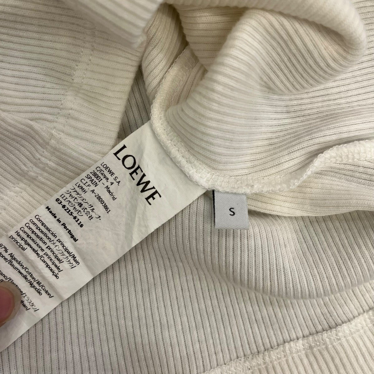 LOEWE タンクトップS540Y07XA2 古着・中古-5枚目のアイテム画像