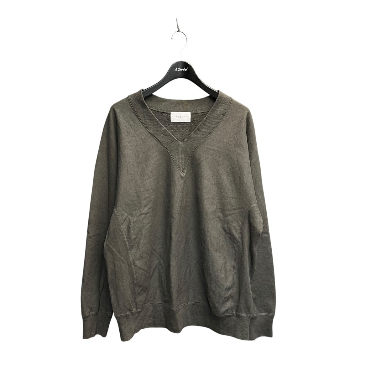 ONE-SIDE KIMONO SLEEVE V-NECK SWEAT SHIRTスウェットRM231-010