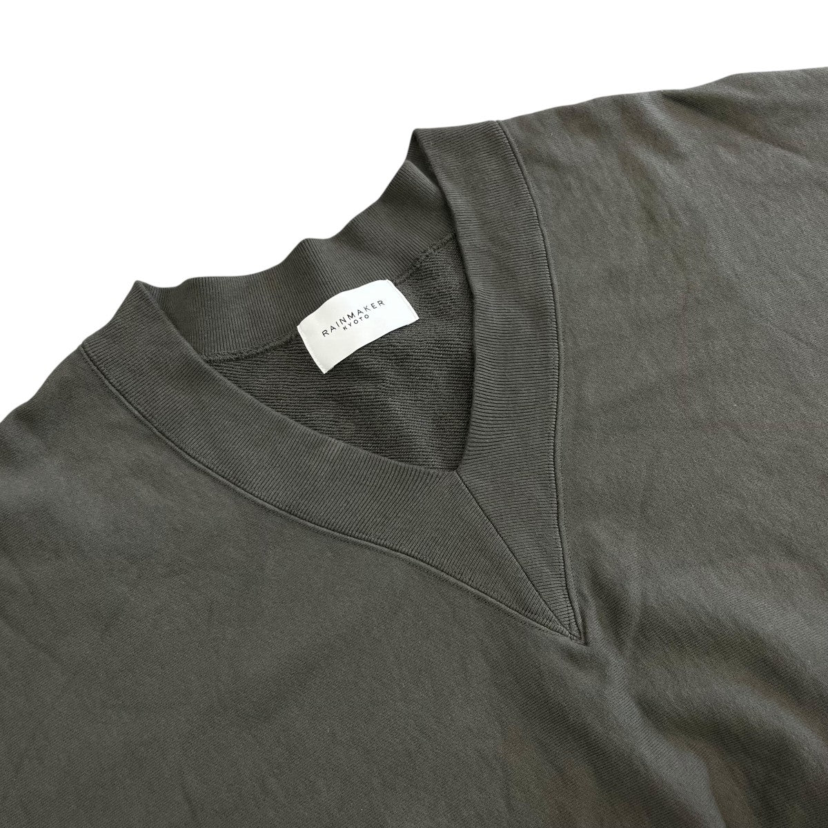 ONE-SIDE KIMONO SLEEVE V-NECK SWEAT SHIRTスウェットRM231-010