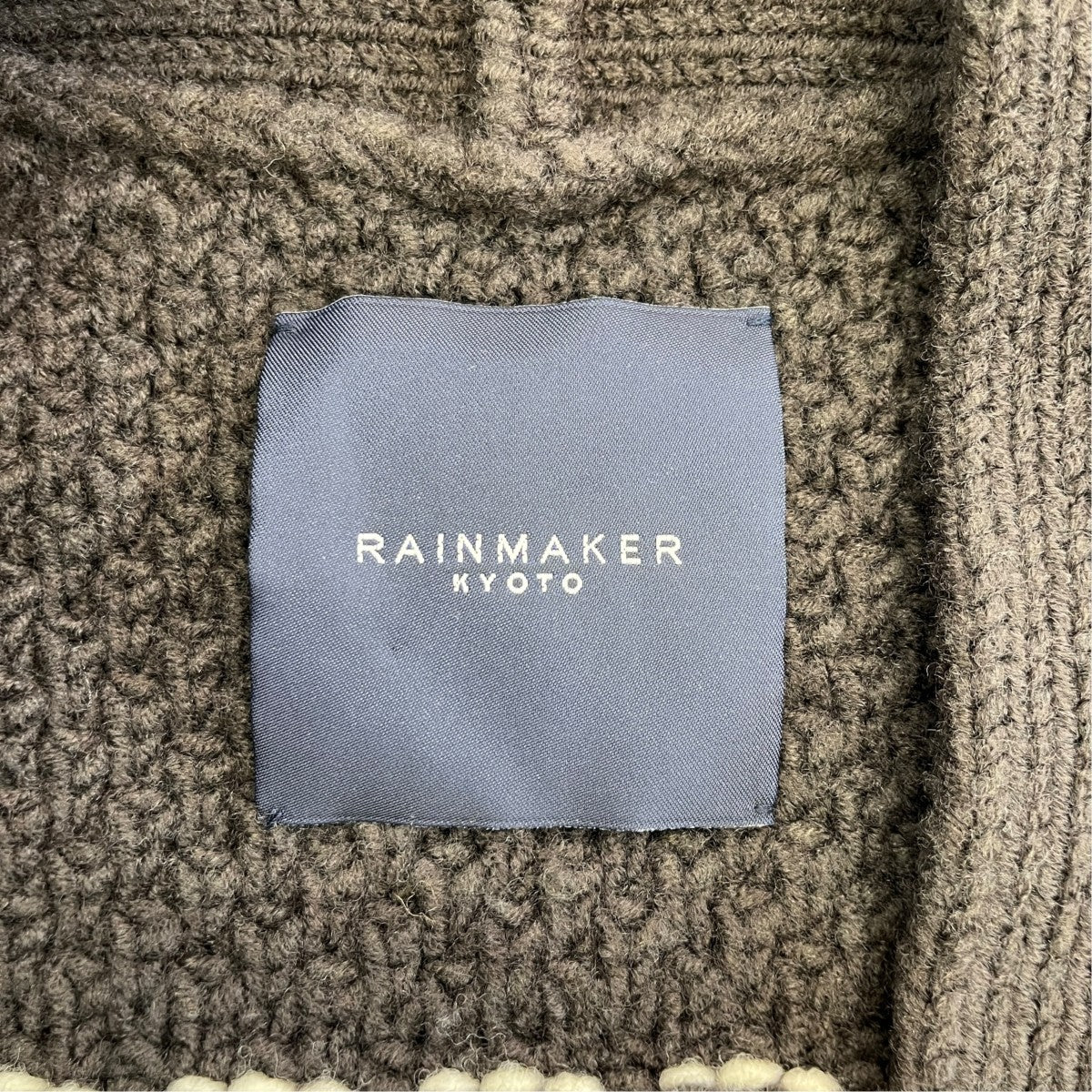 BELTED COWTIN SWEATERカウチンカーディガン