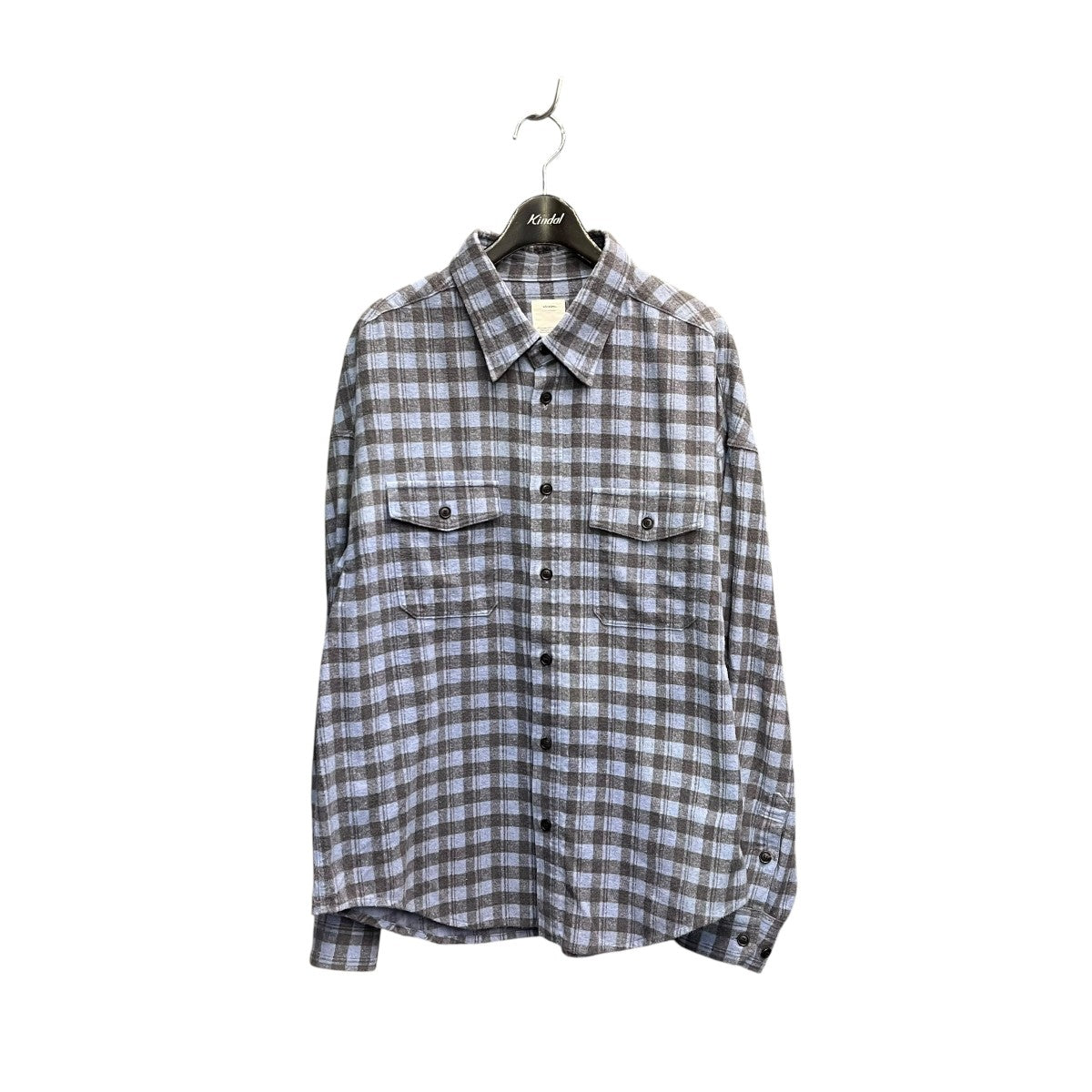 VISVIM PIONEER L S KHADI CHECKチェックシャツ0122205011015 古着・中古-1枚目のアイテム画像