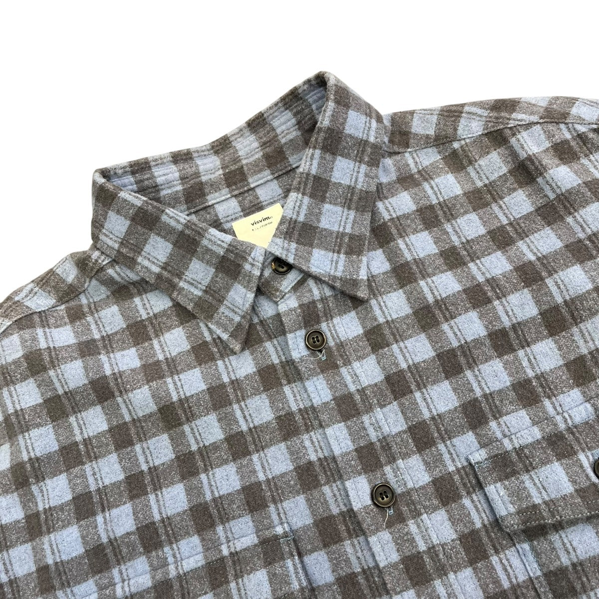 VISVIM PIONEER L S KHADI CHECKチェックシャツ0122205011015 古着・中古-3枚目のアイテム画像