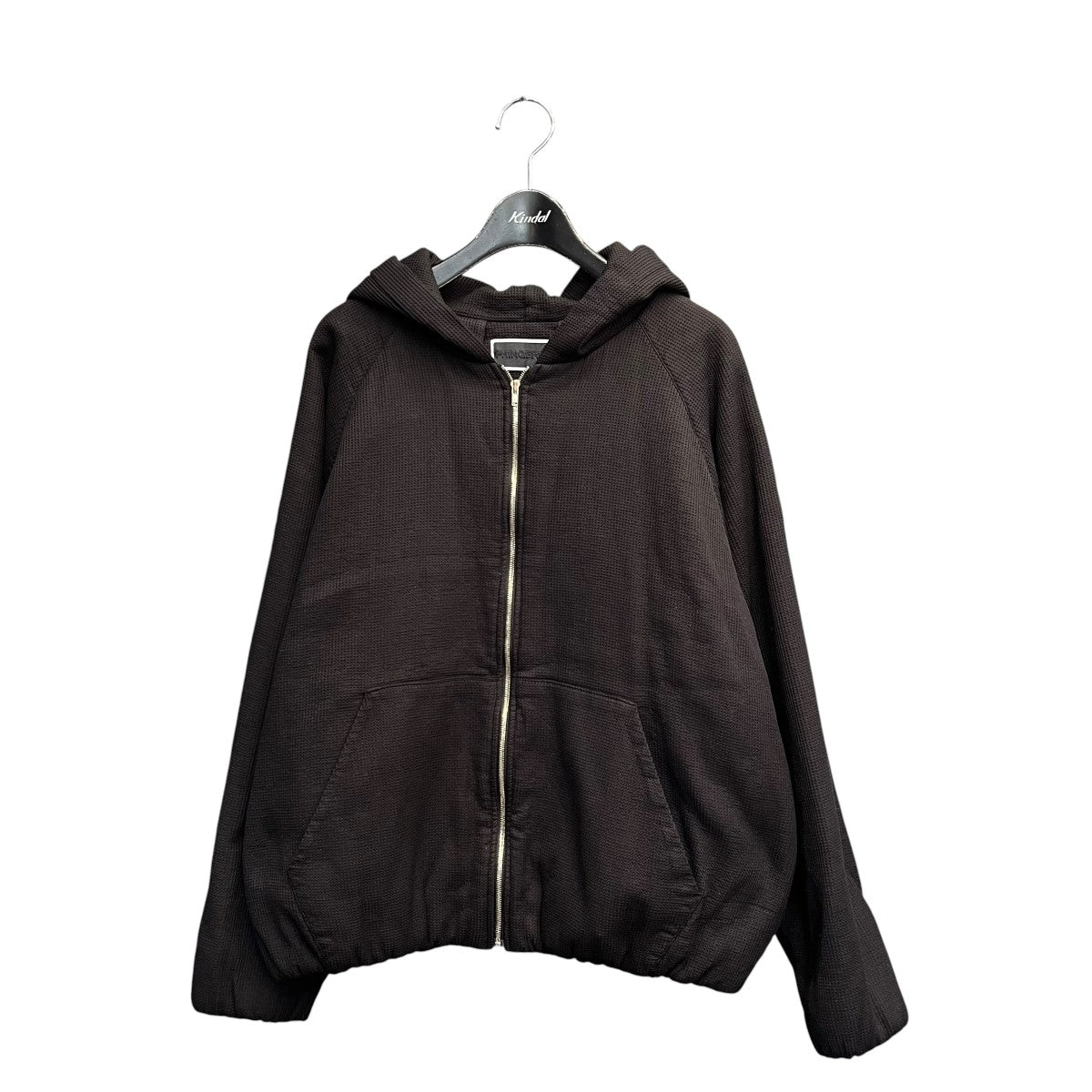 PHINGERIN WAFFLE ZIP HOODIEジップパーカーPD-242-JK-141 古着・中古-1枚目のアイテム画像
