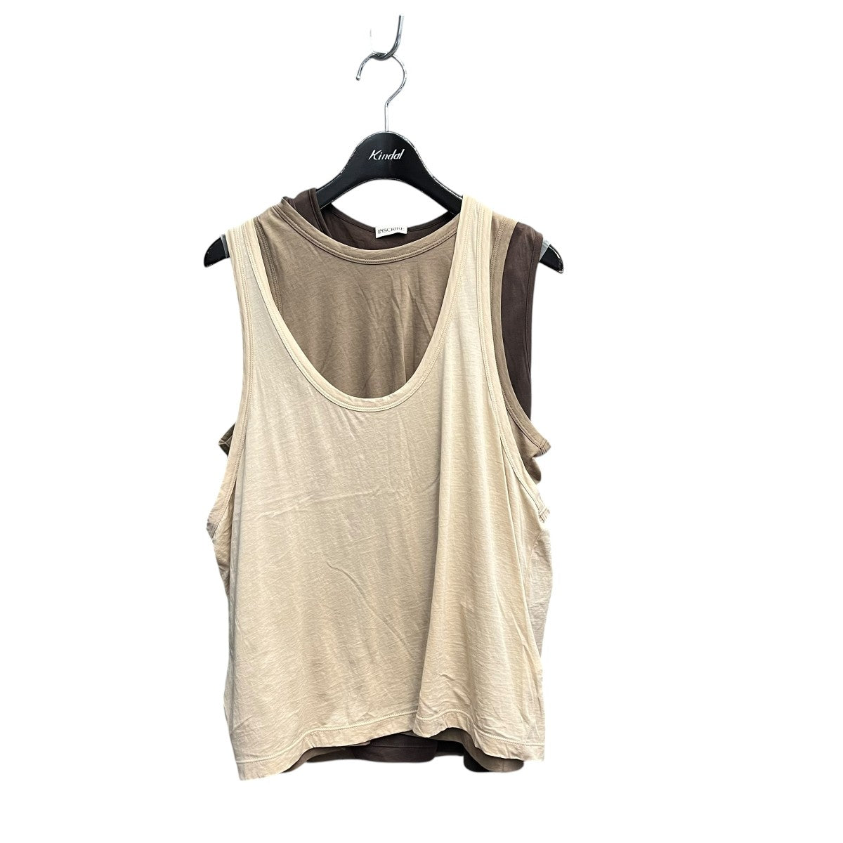 INSCRIRE 25SSLight Jersey Layered T TタンクトップセットI25SS CUT17 古着・中古-1枚目のアイテム画像