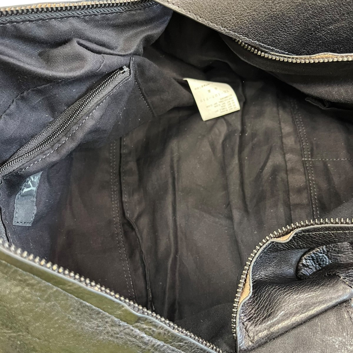Y’s 26SSSURFACE-DYED SOFT TAN LEATHER BOX SHOULDER BAGショルダーバッグYK-I07-712 古着・中古-3枚目のアイテム画像