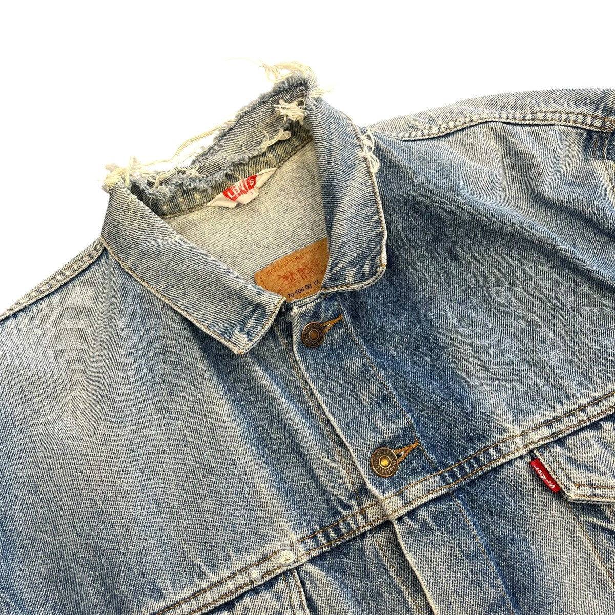 LEVI’S チュニジア製デニムジャケット70506-0217 古着・中古-3枚目のアイテム画像