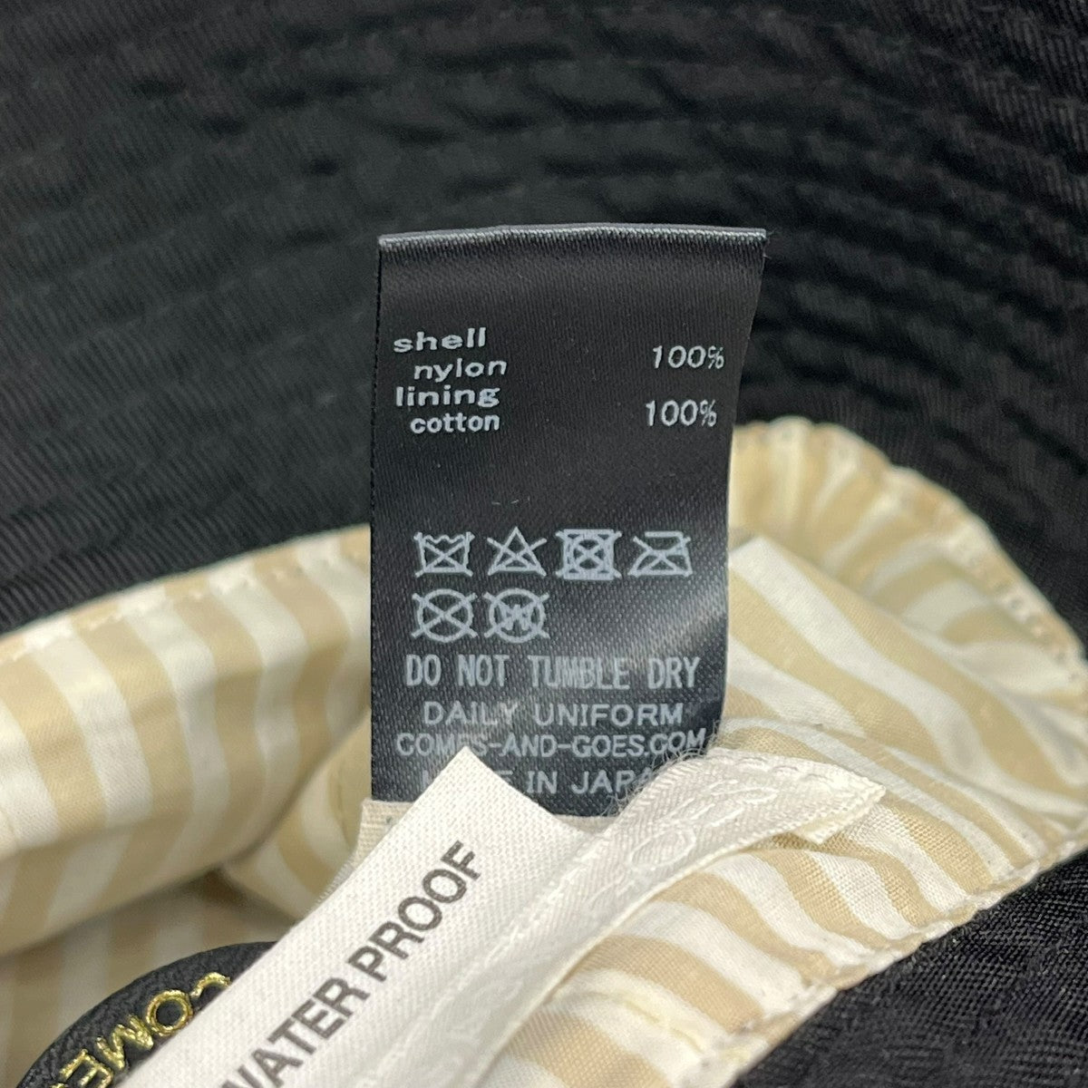 COMES AND GOES ナイロンハット 古着・中古-4枚目のアイテム画像