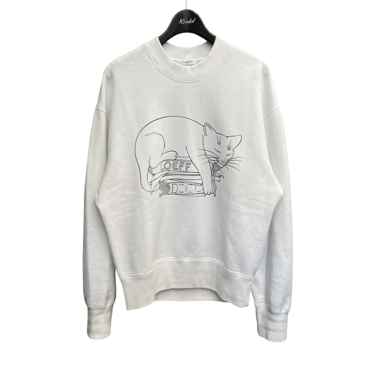 LOEFF スリーピング キャット スウェットスウェット8882-6-990038 古着・中古-1枚目のアイテム画像