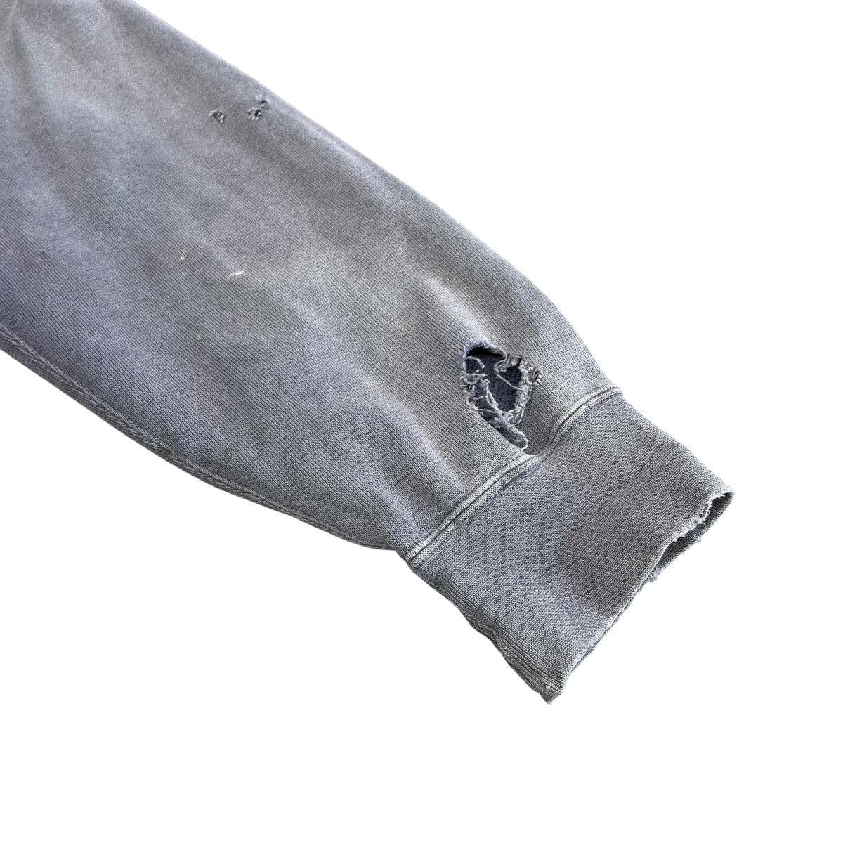 VISVIM(ビズビム) 23AWJUMBO SB SWEAT L S CRASHUSED加工クルーネック