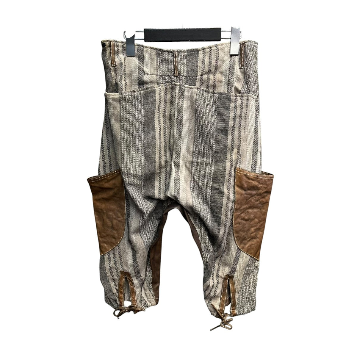 incarnation レザー切替ストライプハーフパンツ12673-6647 古着・中古-2枚目のアイテム画像