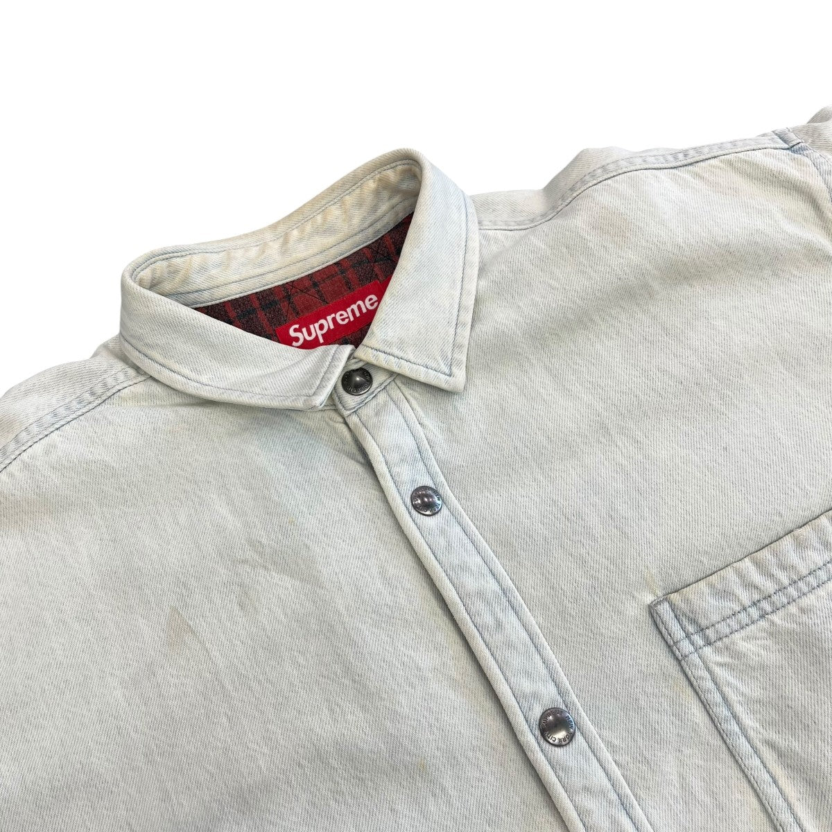Supreme 25AWQuilted Lined Denim Snap Shirtデニムシャツ 古着・中古-3枚目のアイテム画像